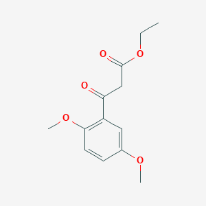 molecular formula C13H16O5 B1315222 3-(2,5-二甲氧基苯基)-3-氧代丙酸乙酯 CAS No. 60946-75-0
