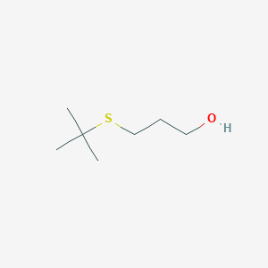 molecular formula C7H16OS B1315232 3-(Tert-butylsulfanyl)propan-1-ol CAS No. 5755-56-6