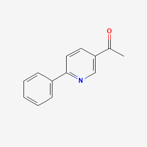 molecular formula C13H11NO B1315234 1-(6-Phenylpyridin-3-yl)ethanone CAS No. 35022-79-8