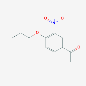 molecular formula C11H13NO4 B1315237 Ethanone, 1-(3-nitro-4-propoxyphenyl)- CAS No. 54375-49-4