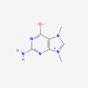 molecular formula C7H9N5O B1315241 2-氨基-7,9-二甲基-9H-嘌呤-7-鎓-6-醇 CAS No. 524-35-6