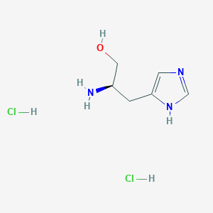 molecular formula C6H13Cl2N3O B1315242 (R)-2-Amino-3-(1H-imidazol-4-yl)propan-1-ol dihydrochloride CAS No. 75614-84-5