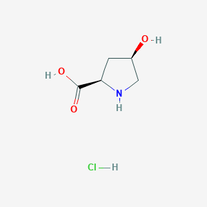 molecular formula C5H10ClNO3 B1315243 cis-4-Hydroxy-D-proline hydrochloride CAS No. 77449-94-6