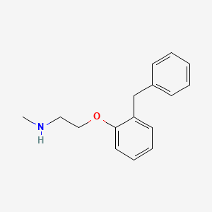 molecular formula C16H19NO B1315253 Ethanamine, N-methyl-2-[2-(phenylmethyl)phenoxy]- CAS No. 112757-08-1