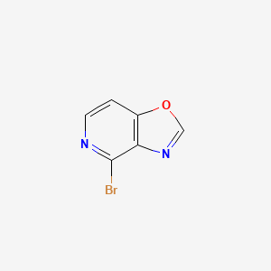 molecular formula C6H3BrN2O B13152662 4-Bromooxazolo[4,5-c]pyridine 