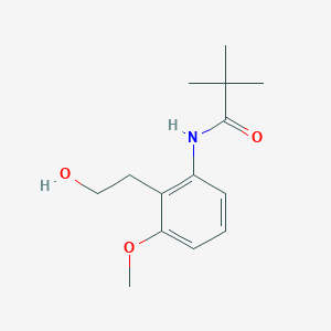 N-(2-(2-hydroxyethyl)-3-methoxyphenyl)pivalamide