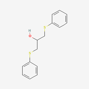 molecular formula C15H16OS2 B1315269 {[2-Hydroxy-3-(phenylsulfanyl)propyl]sulfanyl}benzene CAS No. 22910-07-2