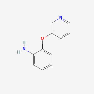 molecular formula C11H10N2O B1315270 2-(吡啶-3-基氧基)苯胺 CAS No. 76167-49-2