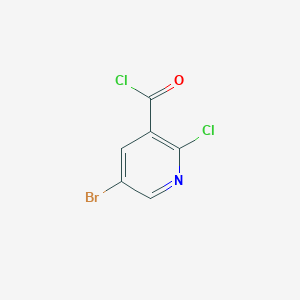 molecular formula C6H2BrCl2NO B1315279 5-Bromo-2-chloro-3-pyridinecarbonyl chloride CAS No. 78686-86-9