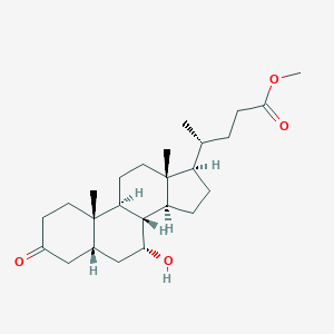 B131528 5beta-Cholan-24-oic acid, 7alpha-hydroxy-3-oxo-, methyl ester CAS No. 14773-00-3