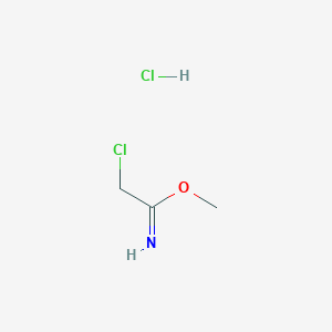 molecular formula C3H7Cl2NO B1315284 Methyl 2-chloroacetimidate hydrochloride CAS No. 70737-12-1