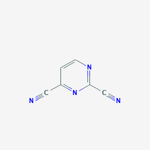 molecular formula C6H2N4 B1315289 Pyrimidine-2,4-dicarbonitrile CAS No. 75928-84-6