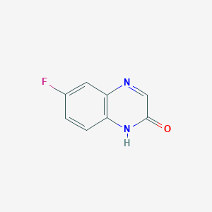 molecular formula C8H5FN2O B1315290 6-Fluoroquinoxalin-2(1H)-one CAS No. 55687-23-5