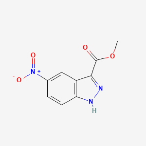 molecular formula C9H7N3O4 B1315293 Methyl 5-nitro-1H-indazole-3-carboxylate CAS No. 78155-75-6