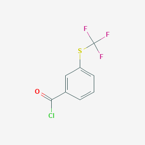 molecular formula C8H4ClF3OS B1315304 3-(Trifluoromethylthio)benzoyl chloride CAS No. 51748-28-8