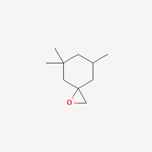 molecular formula C10H18O B13153046 5,5,7-Trimethyl-1-oxaspiro[2.5]octane 