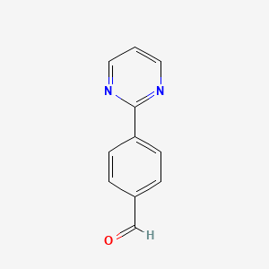 molecular formula C11H8N2O B1315313 4-(Pyrimidin-2-Yl)Benzaldehyde CAS No. 77232-38-3