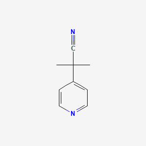molecular formula C9H10N2 B1315326 2-Methyl-2-(pyridin-4-yl)propanenitrile CAS No. 79757-31-6
