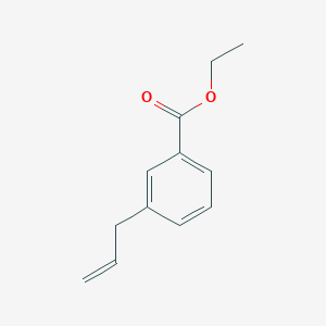 molecular formula C12H14O2 B1315338 3-(3-Carboethoxyphenyl)-1-propene CAS No. 372510-70-8
