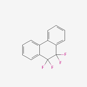 molecular formula C14H8F4 B1315339 9,9,10,10-Tetrafluoro-9,10-dihydrophenanthrene CAS No. 14205-64-2