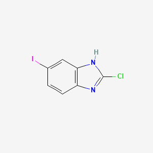 molecular formula C7H4ClIN2 B1315344 2-Chloro-5-iodo-1H-benzo[d]imidazole CAS No. 256518-97-5