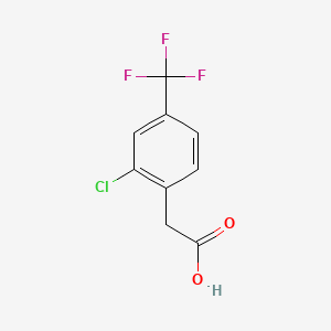 molecular formula C9H6ClF3O2 B1315352 2-Chloro-4-trifluoromethylphenylacetic acid CAS No. 601513-26-2