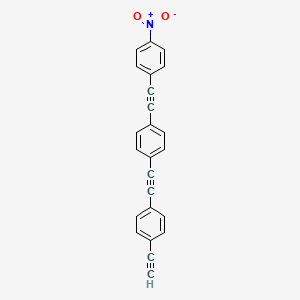 1-Ethynyl-4-((4-((4-nitrophenyl)ethynyl)phenyl)ethynyl)benzene