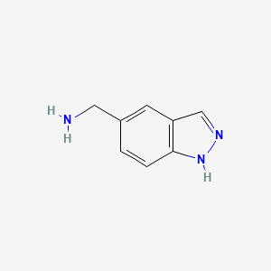 molecular formula C8H9N3 B1315359 (1H-indazol-5-yl)methanamine CAS No. 267413-25-2