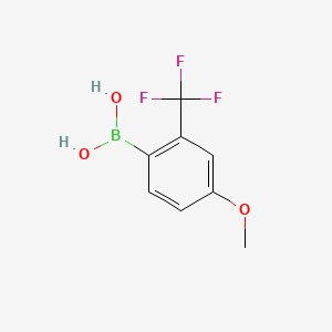 molecular formula C8H8BF3O3 B1315364 4-Methoxy-2-(trifluoromethyl)phenylboronic acid CAS No. 313546-16-6