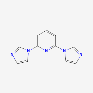 molecular formula C11H9N5 B1315368 2,6-二(1H-咪唑-1-基)吡啶 CAS No. 39242-17-6