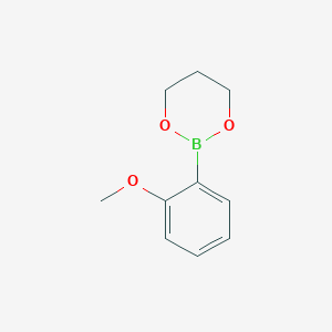 molecular formula C10H13BO3 B131537 2-(2-Methoxyphenyl)-1,3,2-dioxaborinane CAS No. 141522-26-1