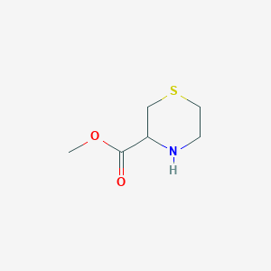 molecular formula C6H11NO2S B1315389 Methyl thiomorpholine-3-carboxylate CAS No. 78865-47-1