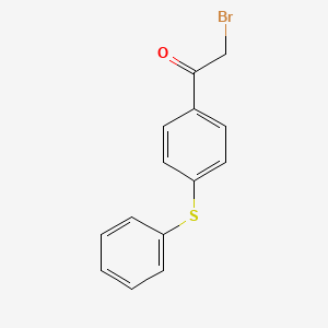 molecular formula C14H11BrOS B1315390 2-Bromo-1-(4-(phenylthio)phenyl)ethanone CAS No. 28179-34-2
