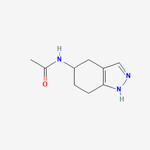 molecular formula C9H13N3O B1315396 N-(4,5,6,7-tetrahydro-2H-indazol-5-yl)acetamide CAS No. 74197-10-7