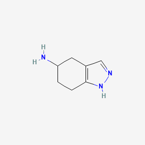 molecular formula C7H11N3 B1315397 4,5,6,7-tetrahydro-1H-indazol-5-amine CAS No. 74197-15-2