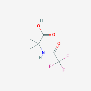 molecular formula C6H6F3NO3 B1315403 1-(2,2,2-Trifluoroacetamido)cyclopropanecarboxylic acid CAS No. 669066-98-2