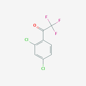 molecular formula C8H3Cl2F3O B1315419 1-(2,4-Dichlorophenyl)-2,2,2-trifluoroethanone CAS No. 92736-81-7