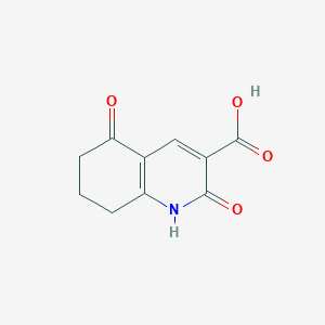molecular formula C10H9NO4 B1315428 2,5-Dioxo-1,2,5,6,7,8-hexahydroquinoline-3-carboxylic acid CAS No. 106551-76-2