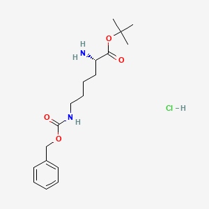 molecular formula C18H29ClN2O4 B1315429 H-Lys(Z)-OtBu.HCl CAS No. 5978-22-3
