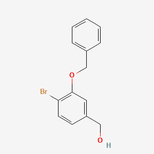 molecular formula C14H13BrO2 B1315451 [3-(Benzyloxy)-4-bromophenyl]methanol CAS No. 540779-36-0