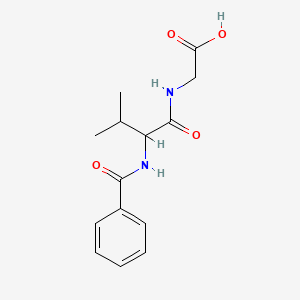 Glycine, N-(N-benzoyl-DL-valyl)-