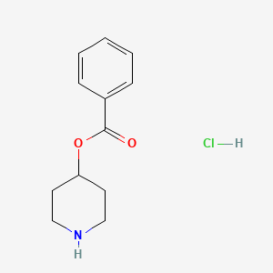 molecular formula C12H16ClNO2 B1315461 4-哌啶基苯甲酸盐酸盐 CAS No. 67098-29-7