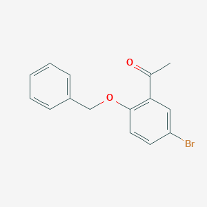 molecular formula C15H13BrO2 B1315464 1-[2-(Benzyloxy)-5-bromophenyl]ethanone CAS No. 69822-20-4