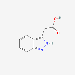 molecular formula C9H8N2O2 B1315481 2-(1H-吲唑-3-基)乙酸 CAS No. 26663-42-3