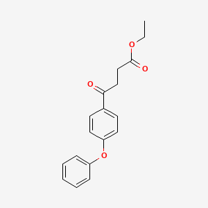 molecular formula C18H18O4 B1315483 Ethyl 4-oxo-4-(4-phenoxyphenyl)butyrate CAS No. 52888-63-8