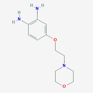 molecular formula C12H19N3O2 B1315493 1,2-Benzenediamine, 4-[2-(4-morpholinyl)ethoxy]- CAS No. 75328-29-9