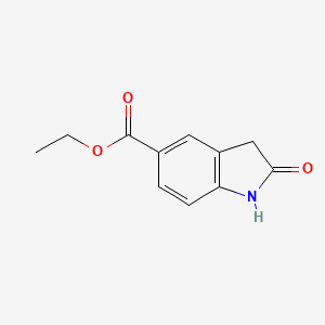 molecular formula C11H11NO3 B1315495 2-氧代吲哚啉-5-甲酸乙酯 CAS No. 61394-49-8