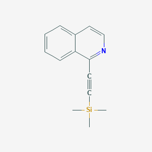 molecular formula C14H15NSi B1315497 1-((Trimethylsilyl)ethynyl)isoquinoline CAS No. 86521-10-0