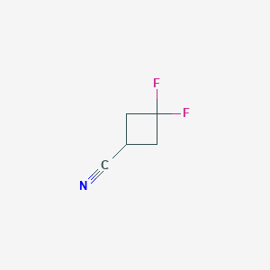 molecular formula C5H5F2N B1315500 3,3-Difluorocyclobutanecarbonitrile CAS No. 86770-80-1