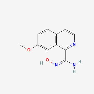 molecular formula C11H11N3O2 B13155040 (E)-N'-Hydroxy-7-methoxyisoquinoline-1-carboximidamide 
